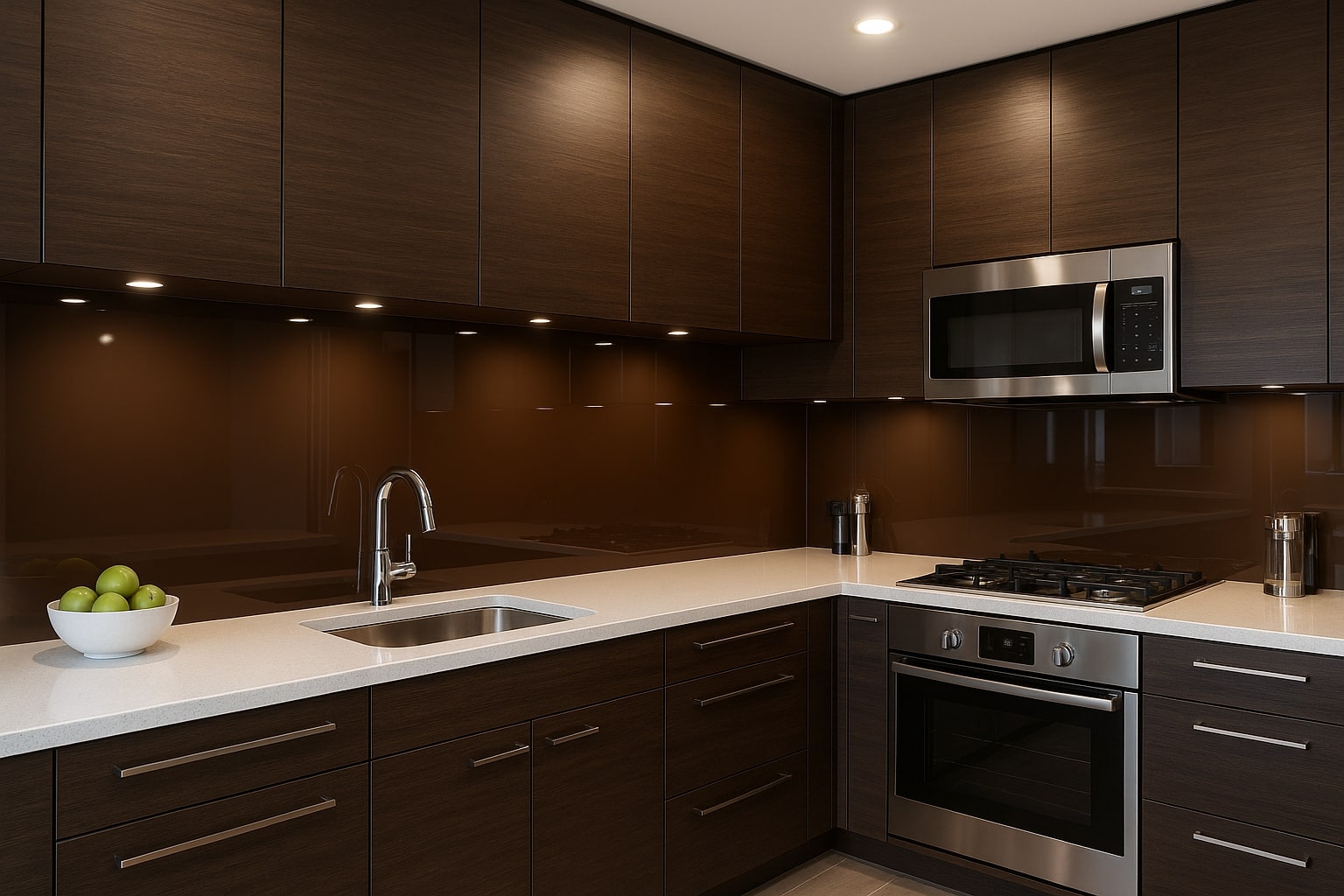 Küchenrückwand RAL 8017 Schokoladenbraun